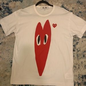 CDG play white tee